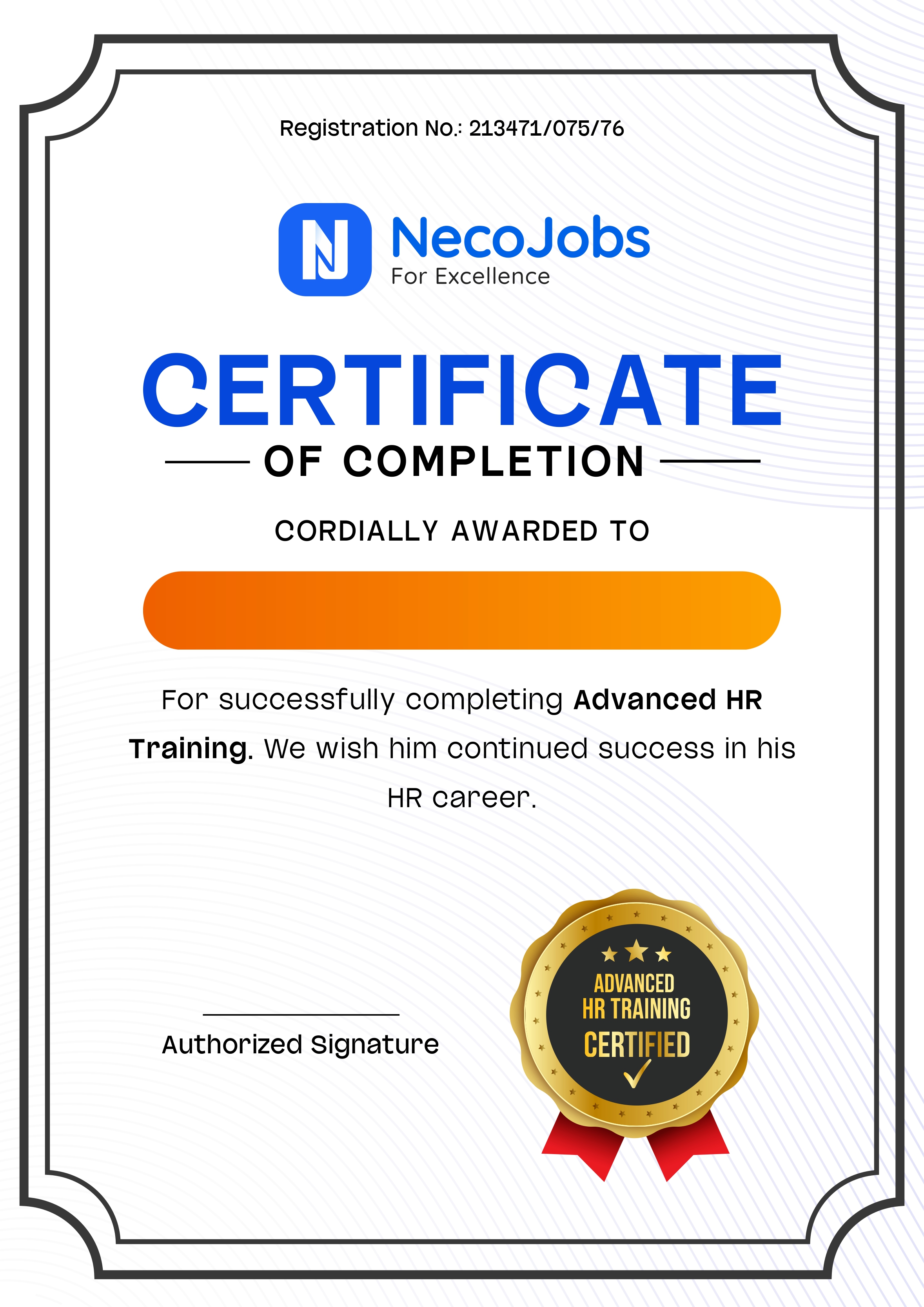 Industry-Recognized Certification Certificate 1